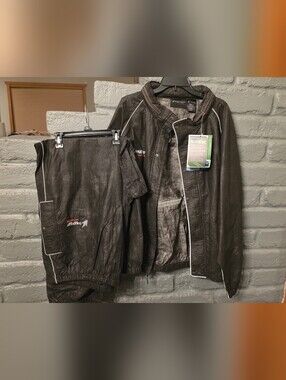 Men's FROGG TOGGS Classic ROAD TOAD motorcycle Rain Suit Pants & Jacket Set